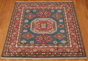 Kazak style wool carpet
