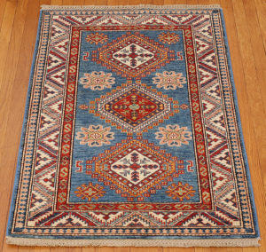 Kazak style wool carpet