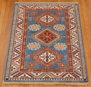 Kazak style wool carpet