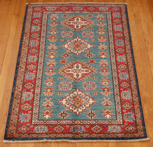 Kazak style wool carpet