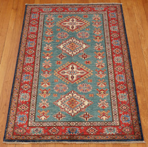 Kazak style wool carpet