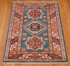 Kazak style wool carpet
