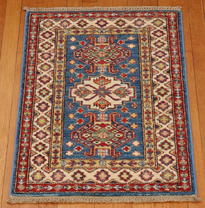 Kazak style wool carpet