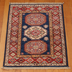 Kazak style wool carpet