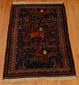 Baluch style wool carpet