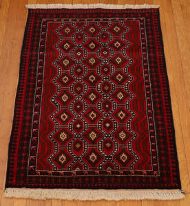 Baluch style wool carpet