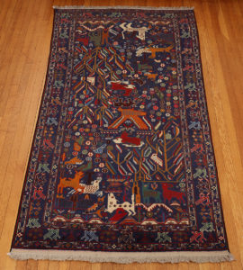 Baluch style wool carpet